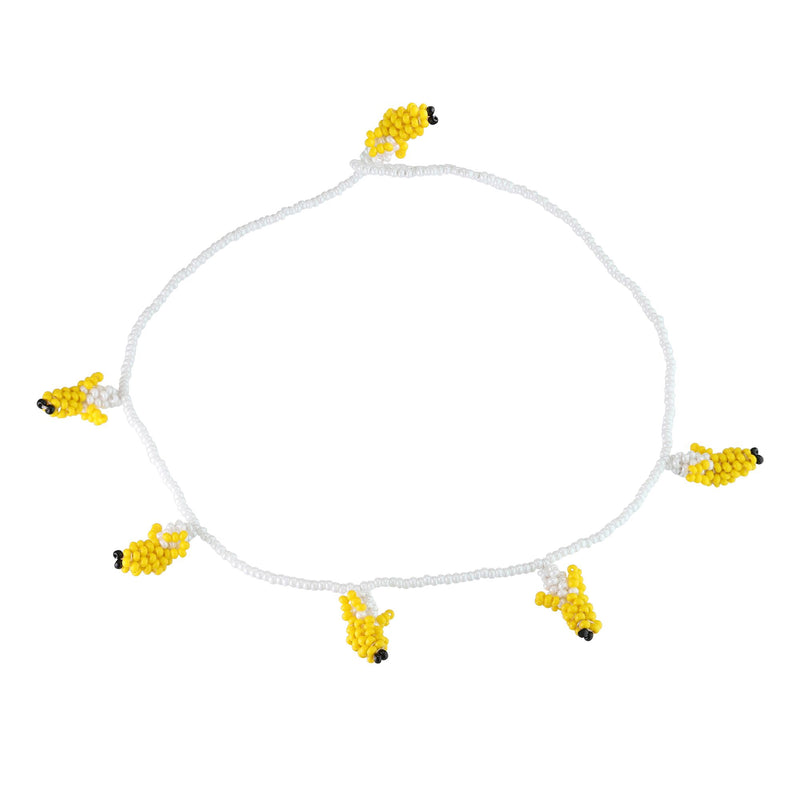 Banana Necklace Yellow Beads