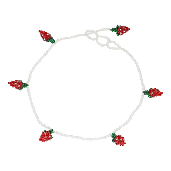 Strawberry Halskette I Rote Schmuckperlen
