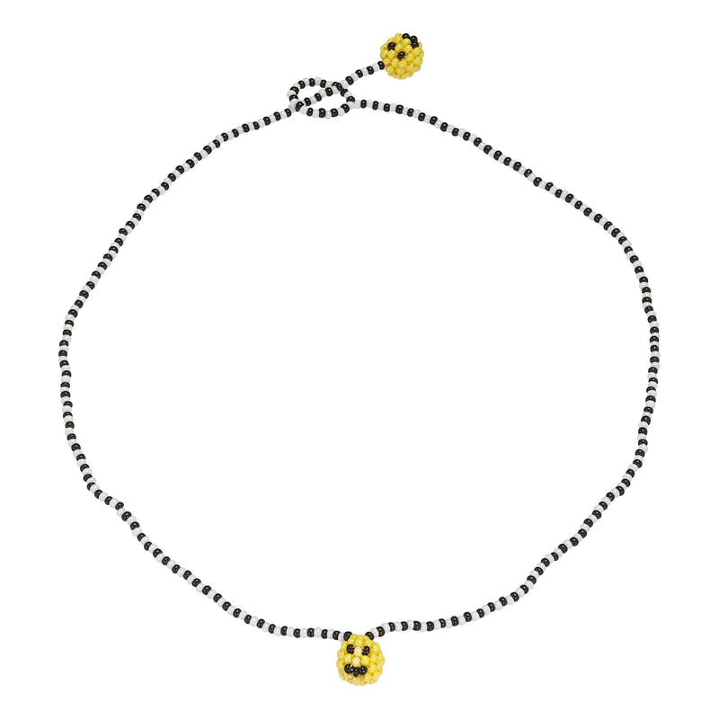 Simple Smiley Necklace Mixed coloured Beads