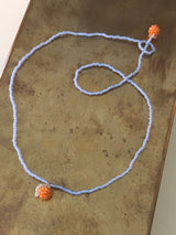 Simple Oranges Necklace Orange and Purple Beads