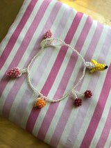 Pale Fruit Salad Bracelet Mixed coloured Beads