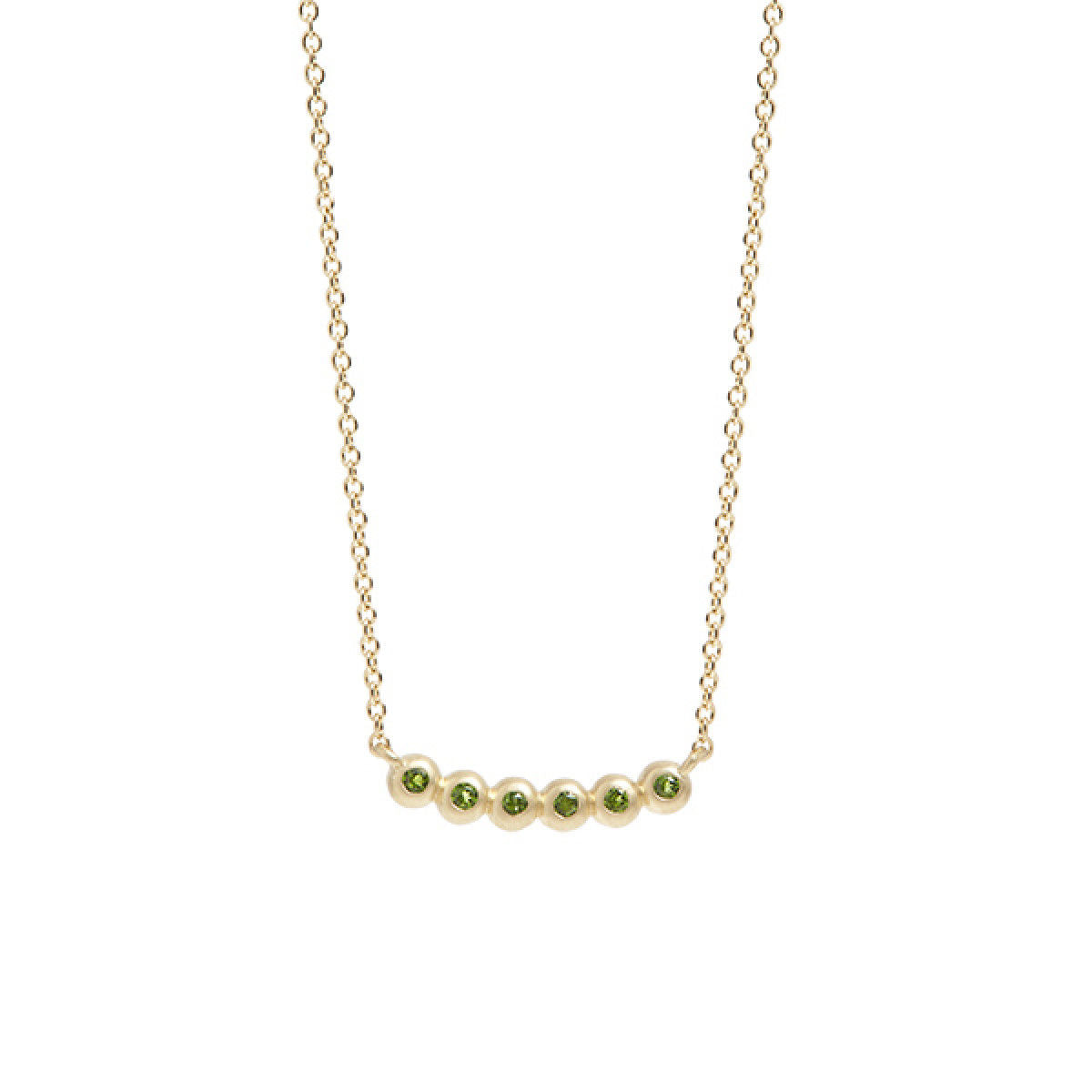 My Precious Green Chrome Diopside 10K Gold Necklace