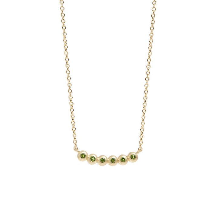 My Precious Green Chrome Diopside 10K Gold Necklace
