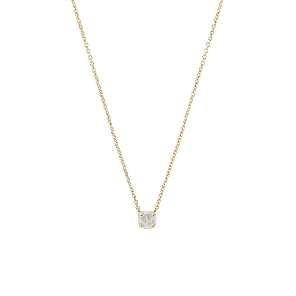 10K Gold Necklace w. Moonstone