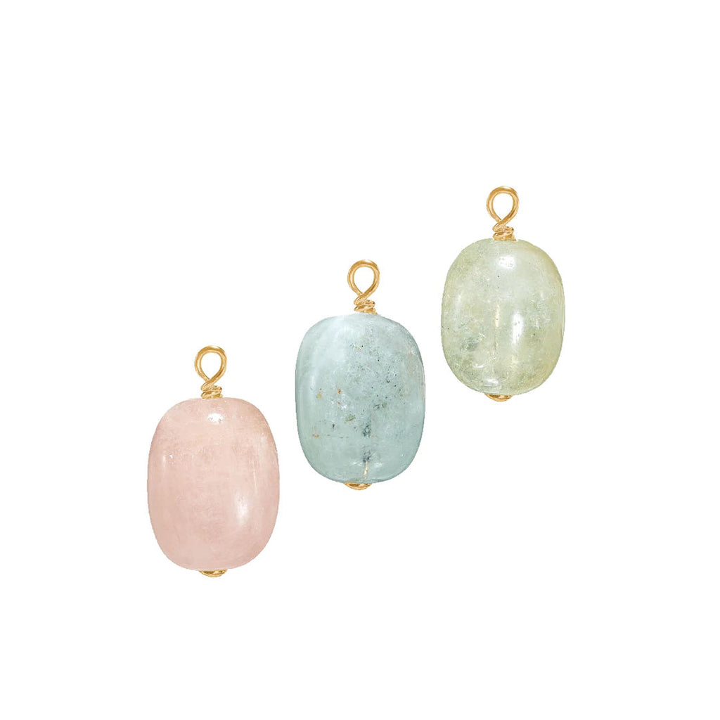 10K Gold Pendant w. Beryl