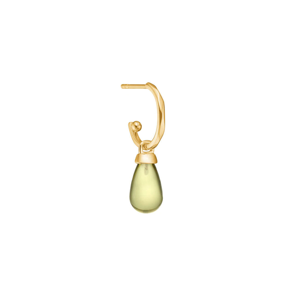 Lemon 10K Gold Pendant w. Quartz
