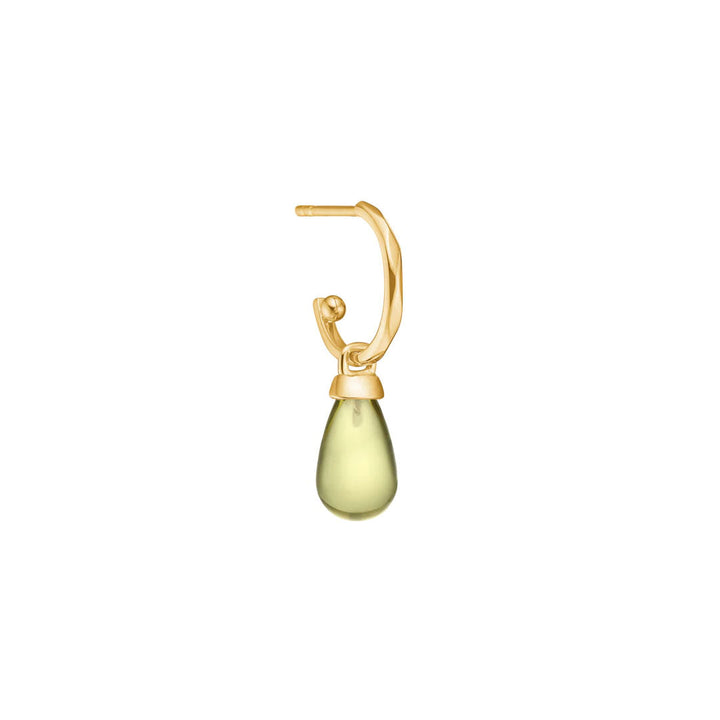 Lemon 10K Gold Pendant w. Quartz