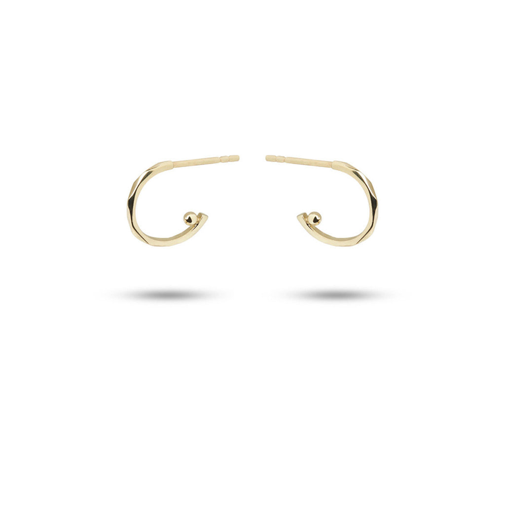 Regnbue 10K Guld Hoops