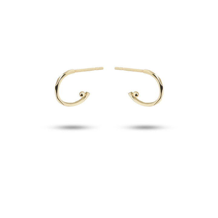 Rainbow 10K Gold Hoops