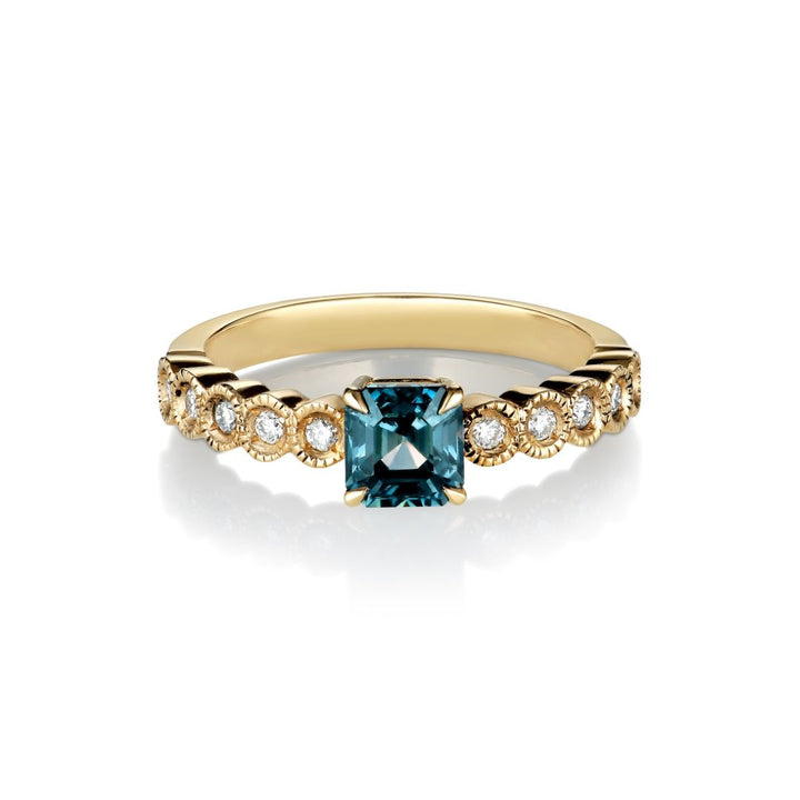 Tanakola Goldring aus 18K I Saphir und Diamanten