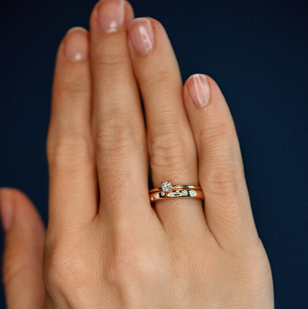 The Classic 4 Prongs Stack - 18K Gold / 48