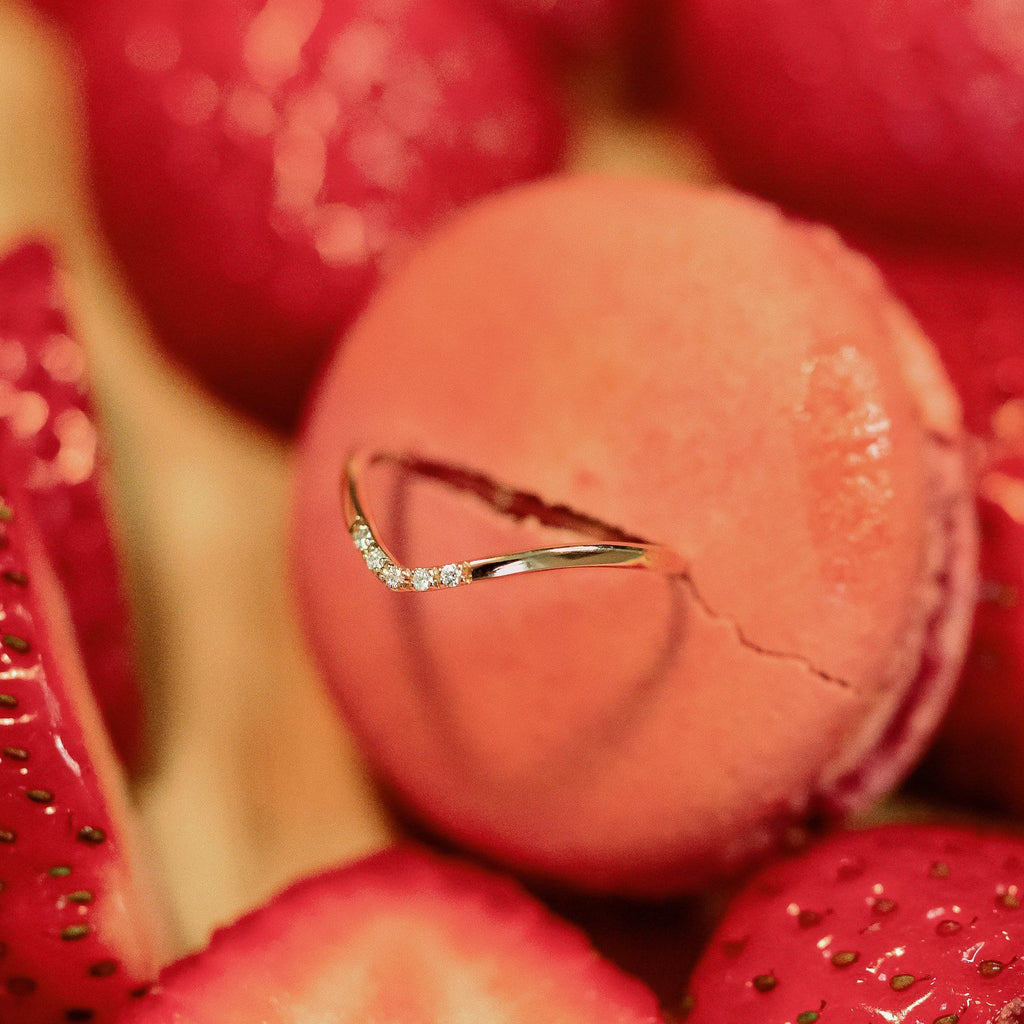 The Curved Mini I Goldring aus 18K I 48