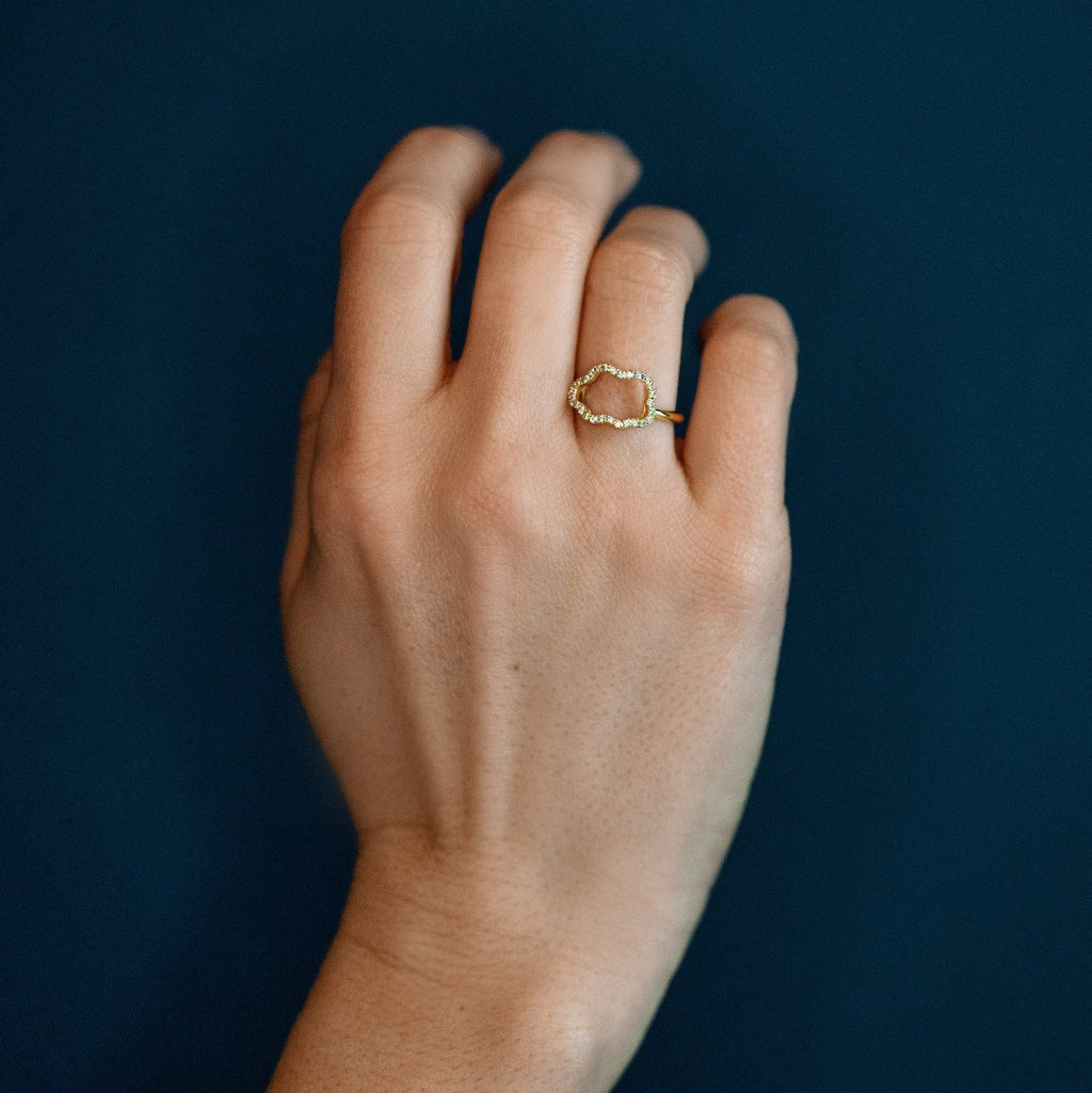 The Golden Cloud I Goldring aus 18K I 48