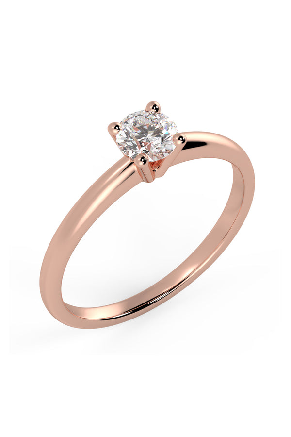 The Only One Ring aus 18K Rosegold I Labor-Diamanten I 0.50 Kt.