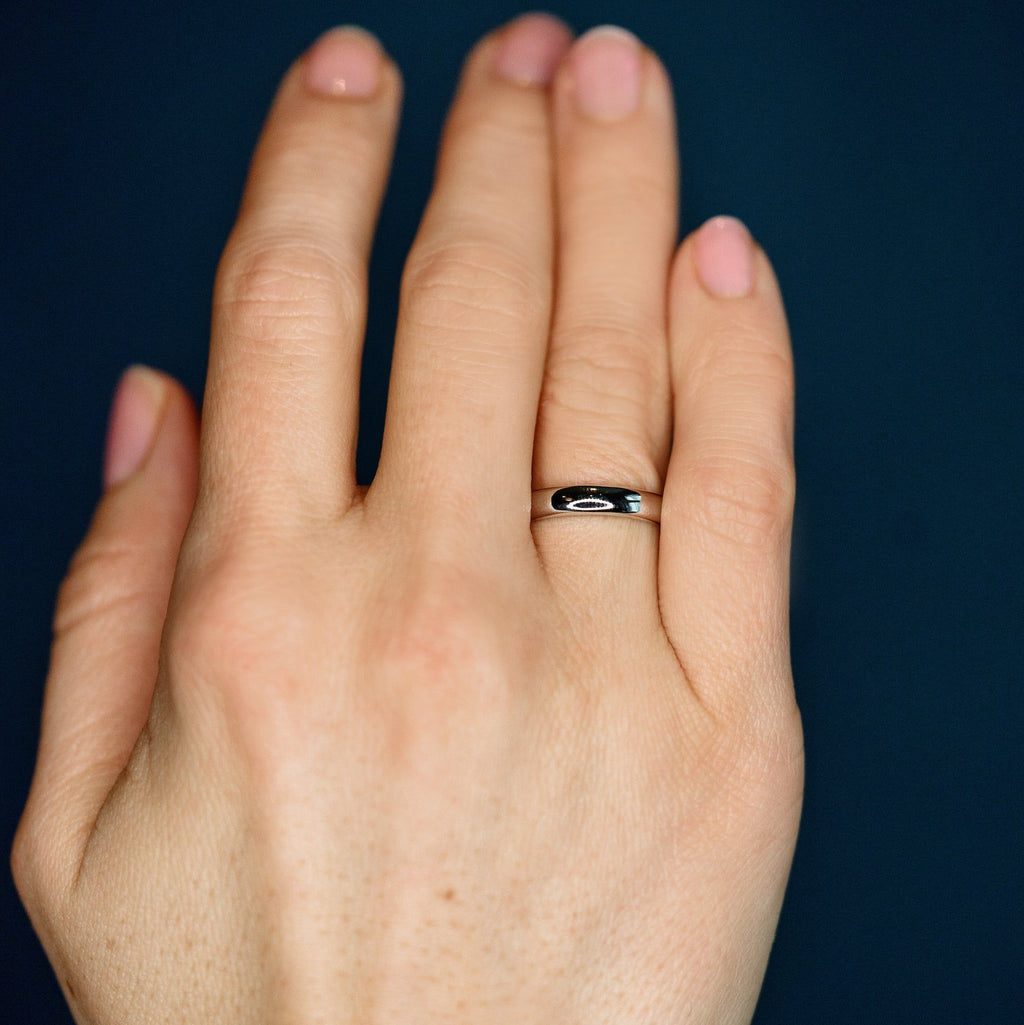 De rene 3 mm 18k Guld, Whitegold eller Rosaguld Ring