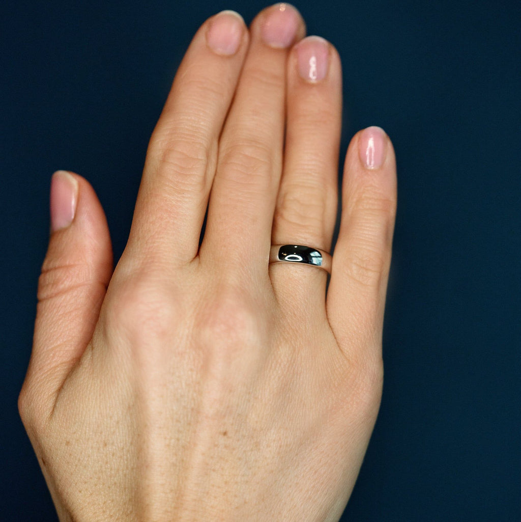 De rene 5 mm 18k Guld, Whitegold eller Rosaguld Ring