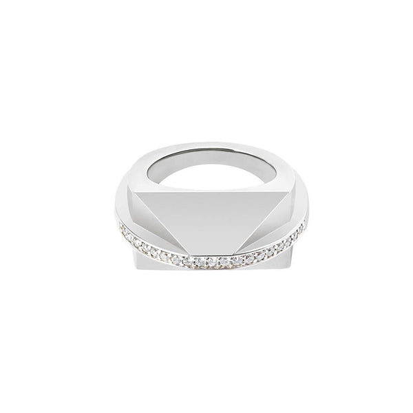 ICON Shard Sølv Ring m. Diamant