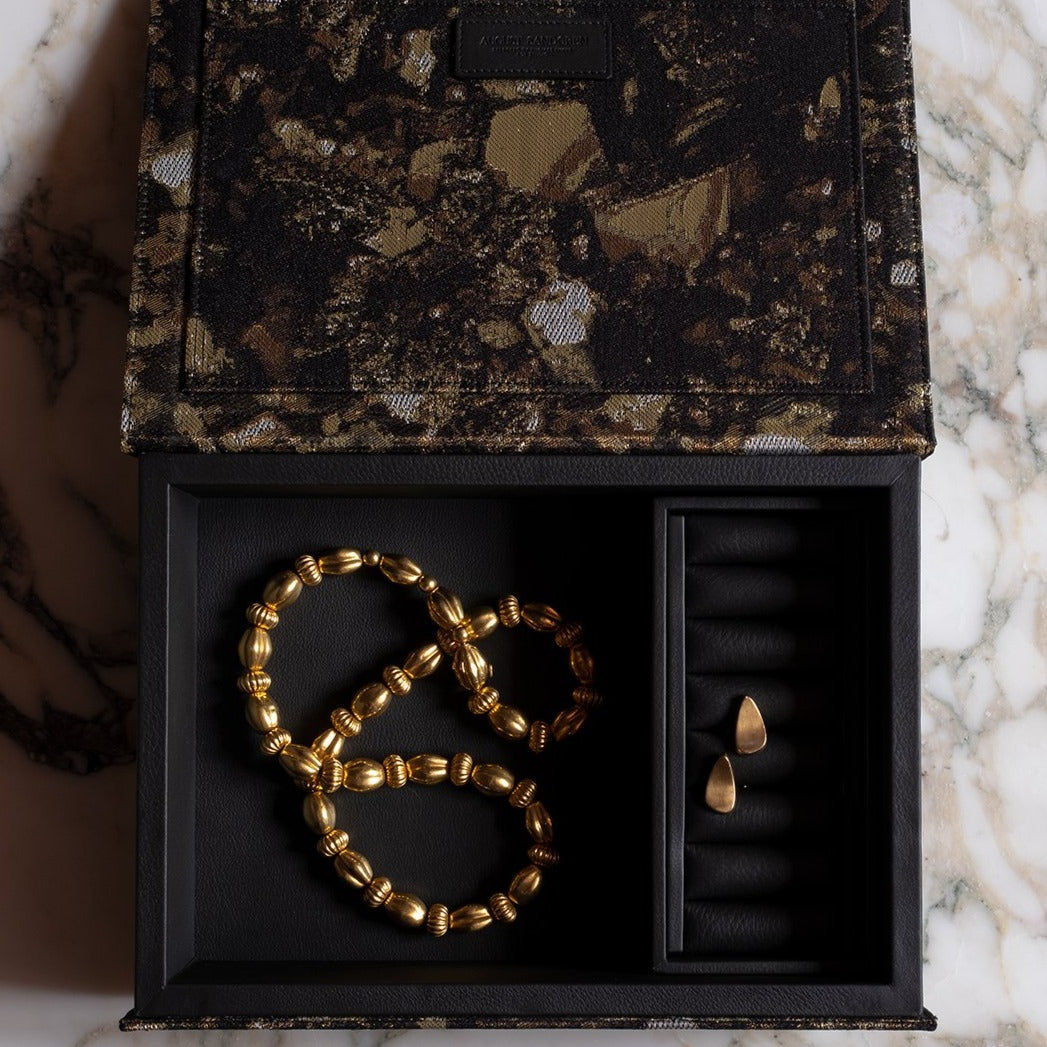 Limited Edition Stoff Sediment Schmuckbox I Groß