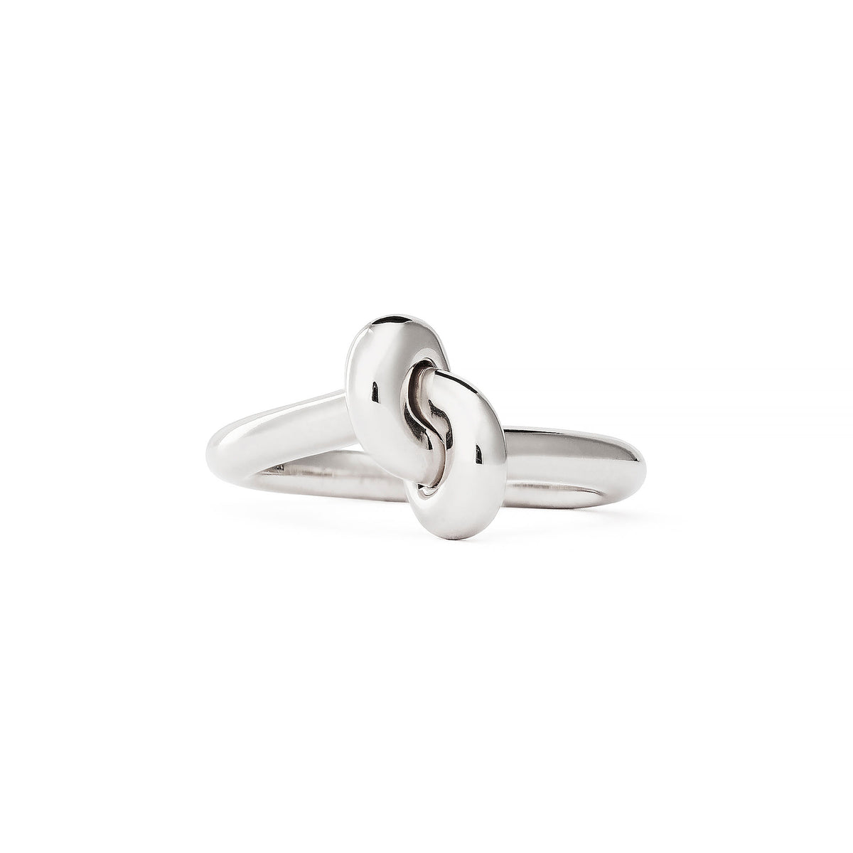 Legacy Knot klein (eng) 18K -Weißgold -Ring