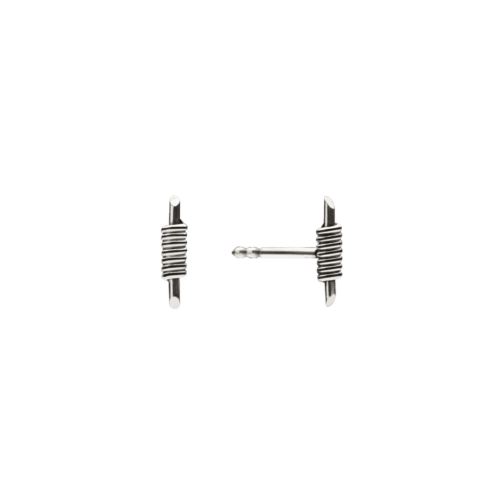Tiny Bullet Earrings Silver