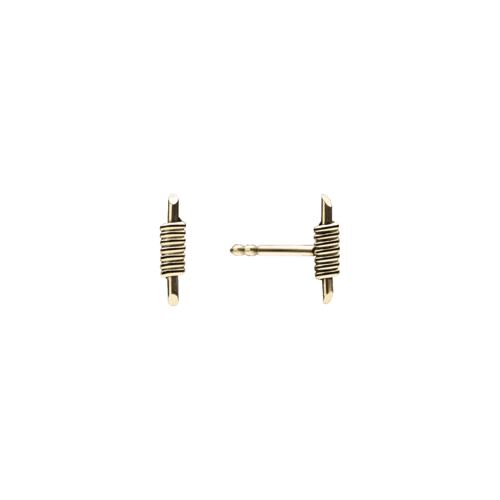 Tiny Bullet Earrings Gold Plated