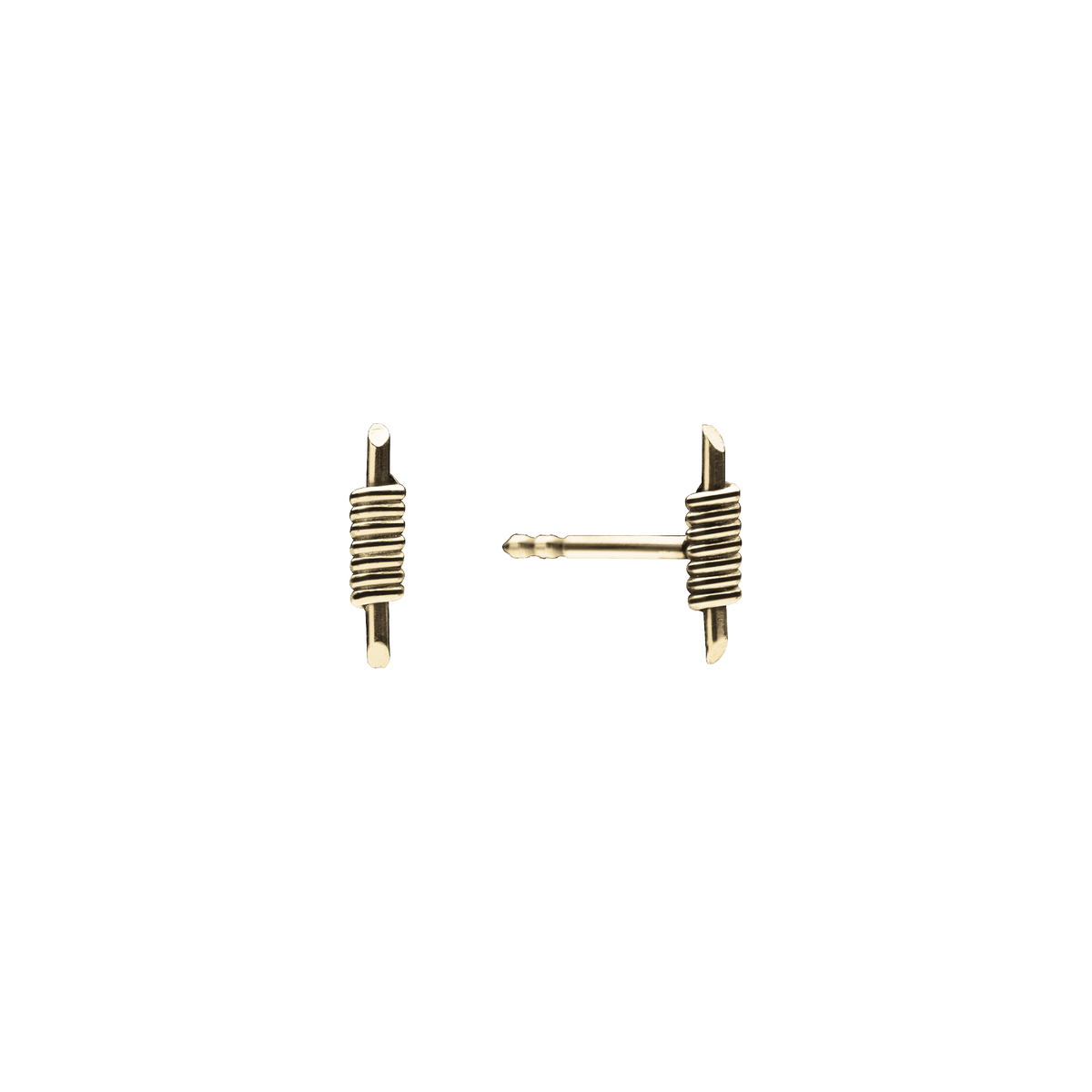 Tiny Bullet Ohrringe - 14K Gold