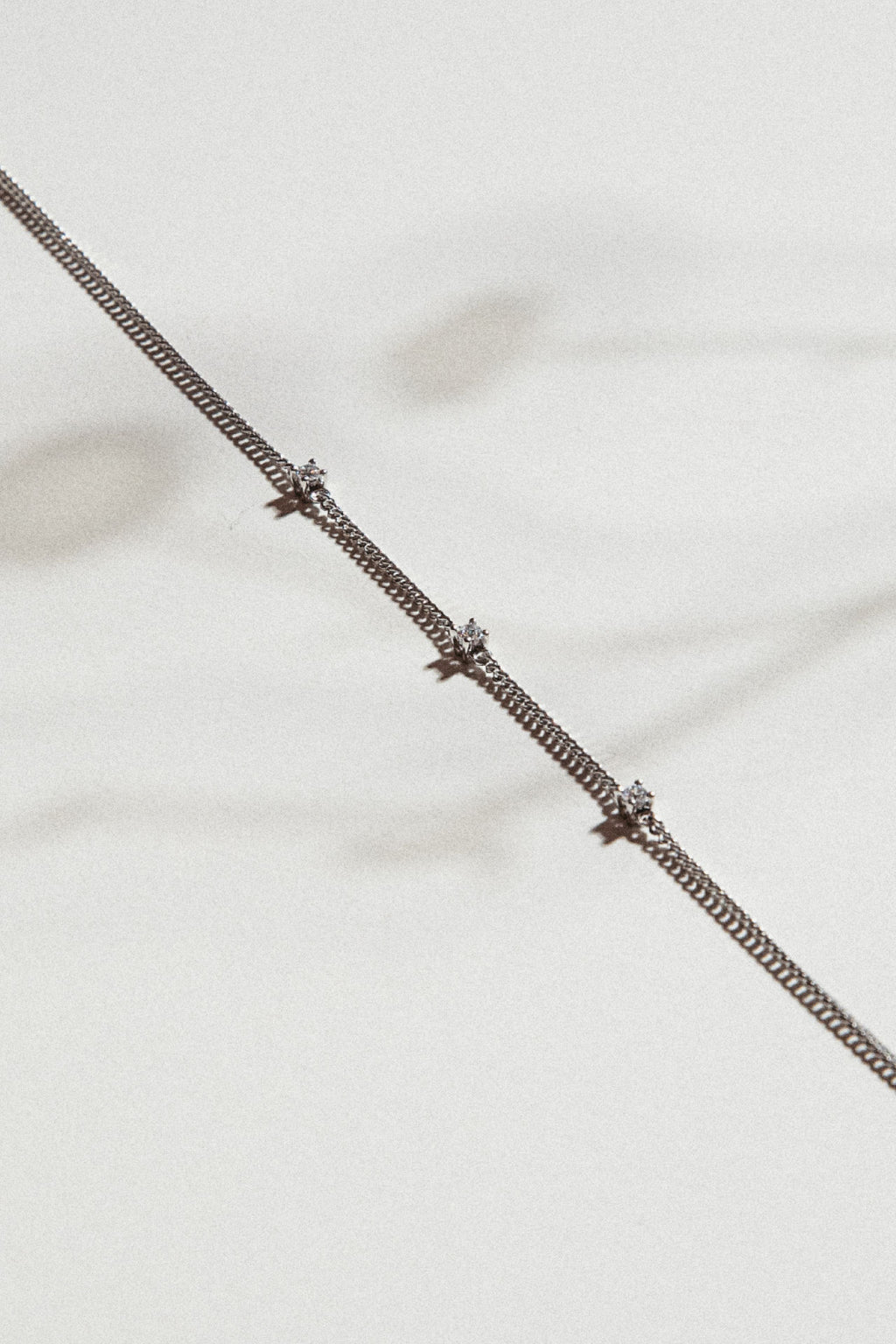 Triple Solitaire Mini 18K Rose Gold Bracelet w. Lab-Grown Diamonds