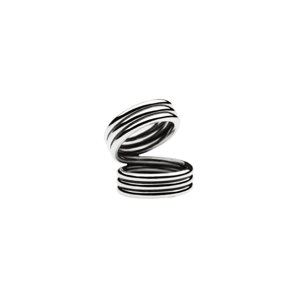 Triple Viper Ring Silver