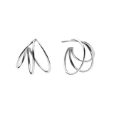 Triple Hoop-Ohrringe aus Silber