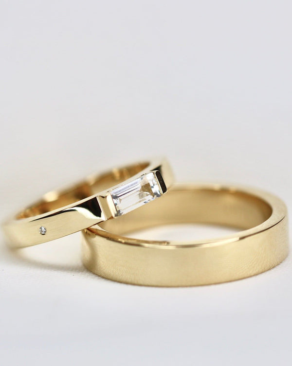 Meant to Be His True Love Band 18K Hvidguld Ring
