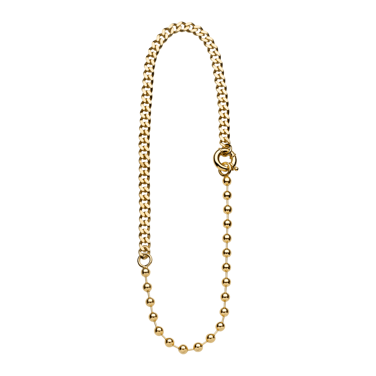 Unisex Necklace Gold Plated