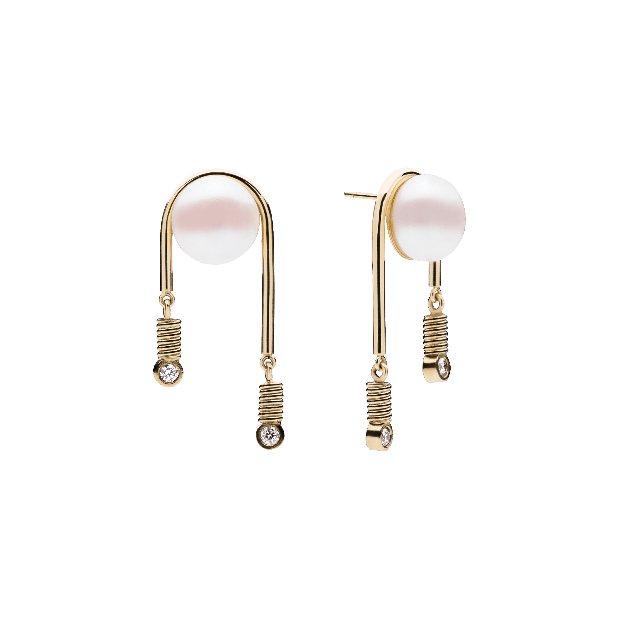 Somnia Pearl Earrings Gold