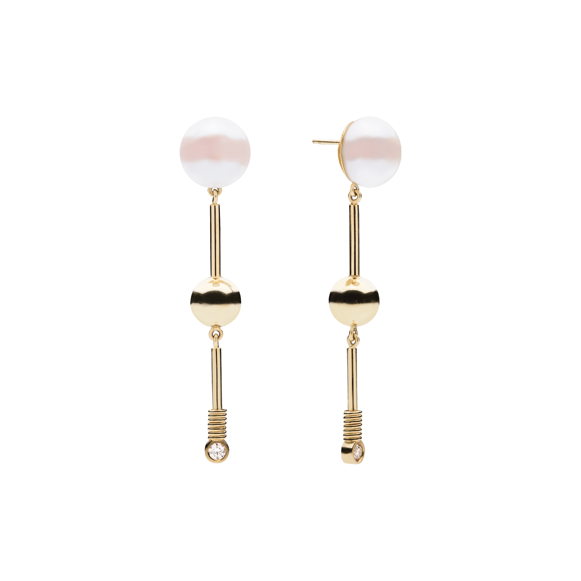 Fay Pearl Earrings Gold