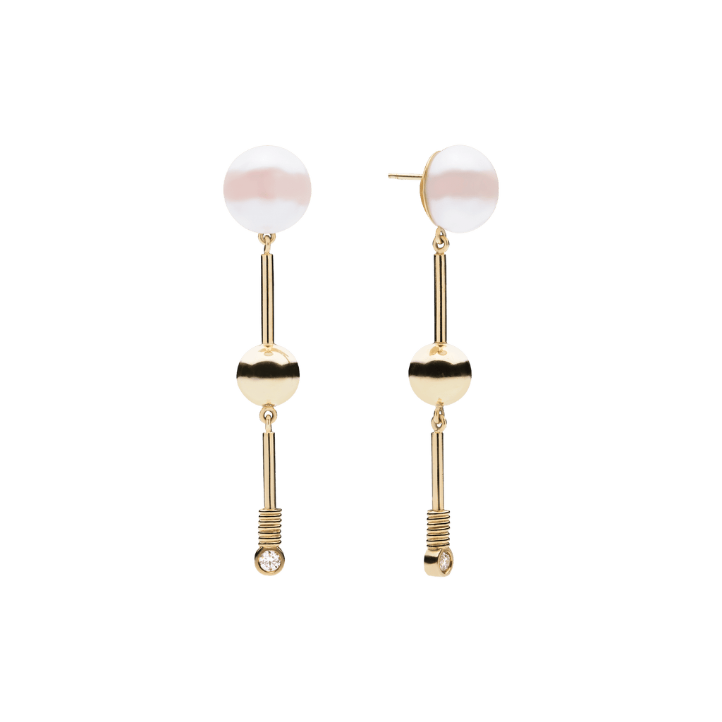 Fay Pearl Earrings Gold