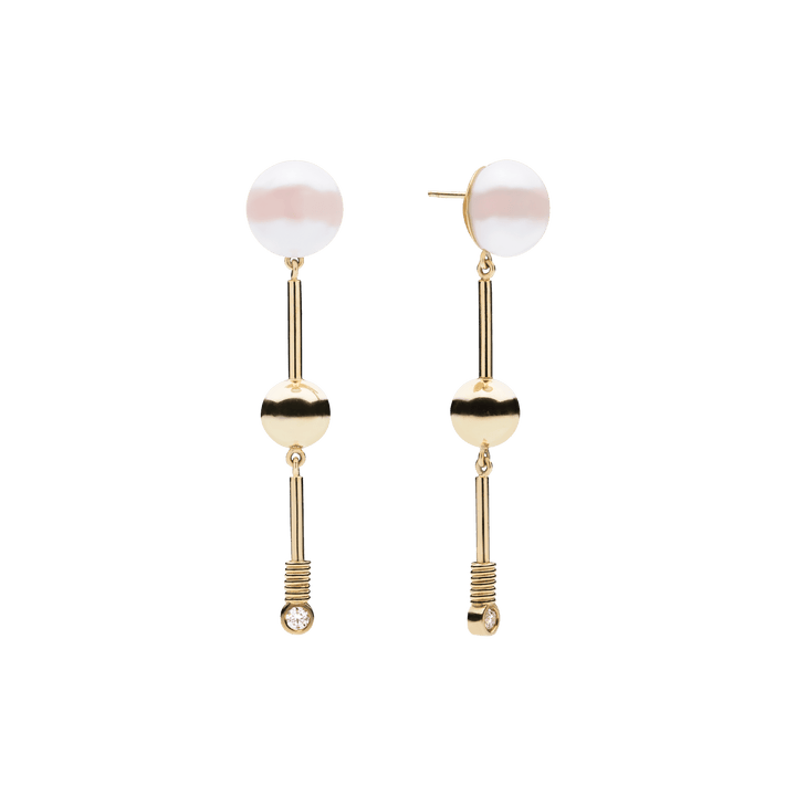 Fay Pearl Earrings Gold