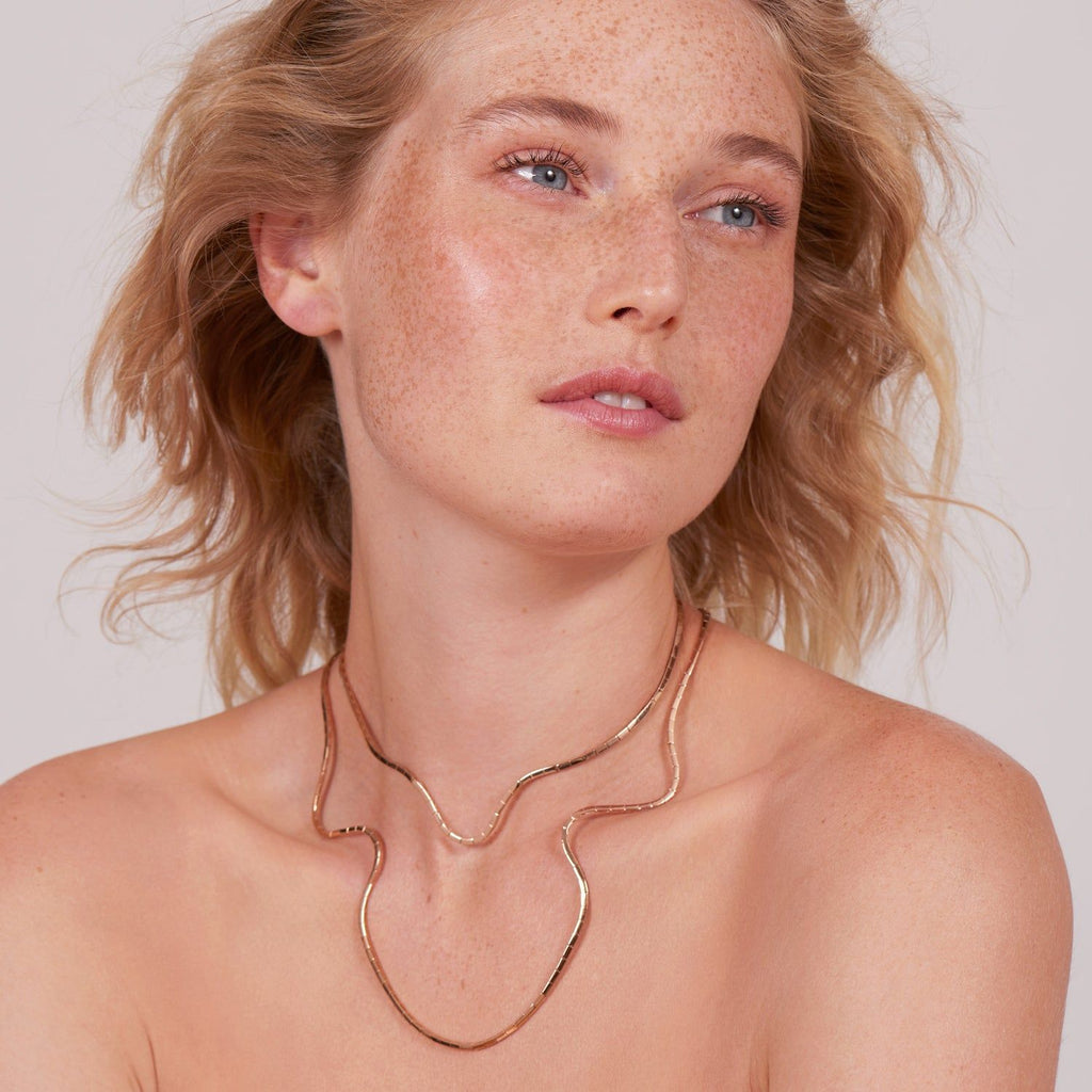 Radiant Choker 18K Rosegold Necklace