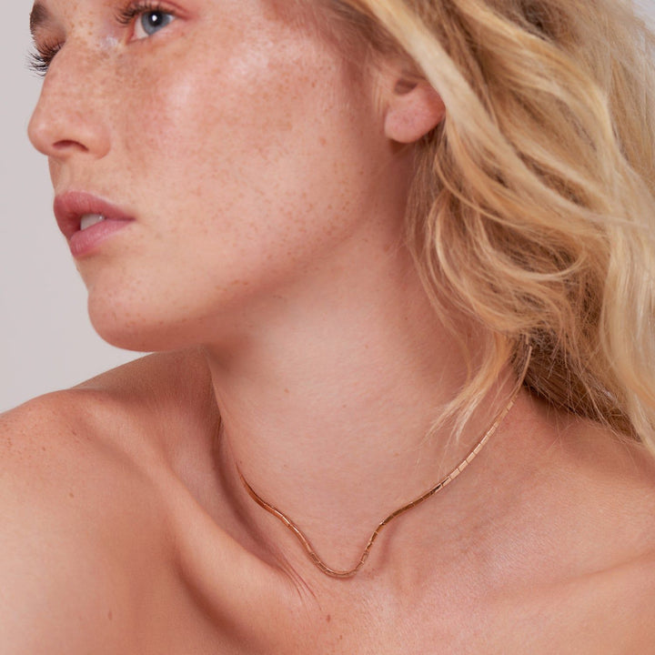 Radiant Choker 18K Rosegold Necklace