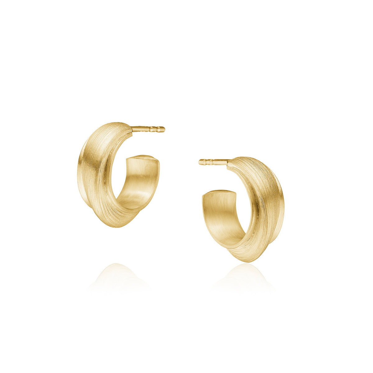 Vega Relief Hoops aus 18K Gold