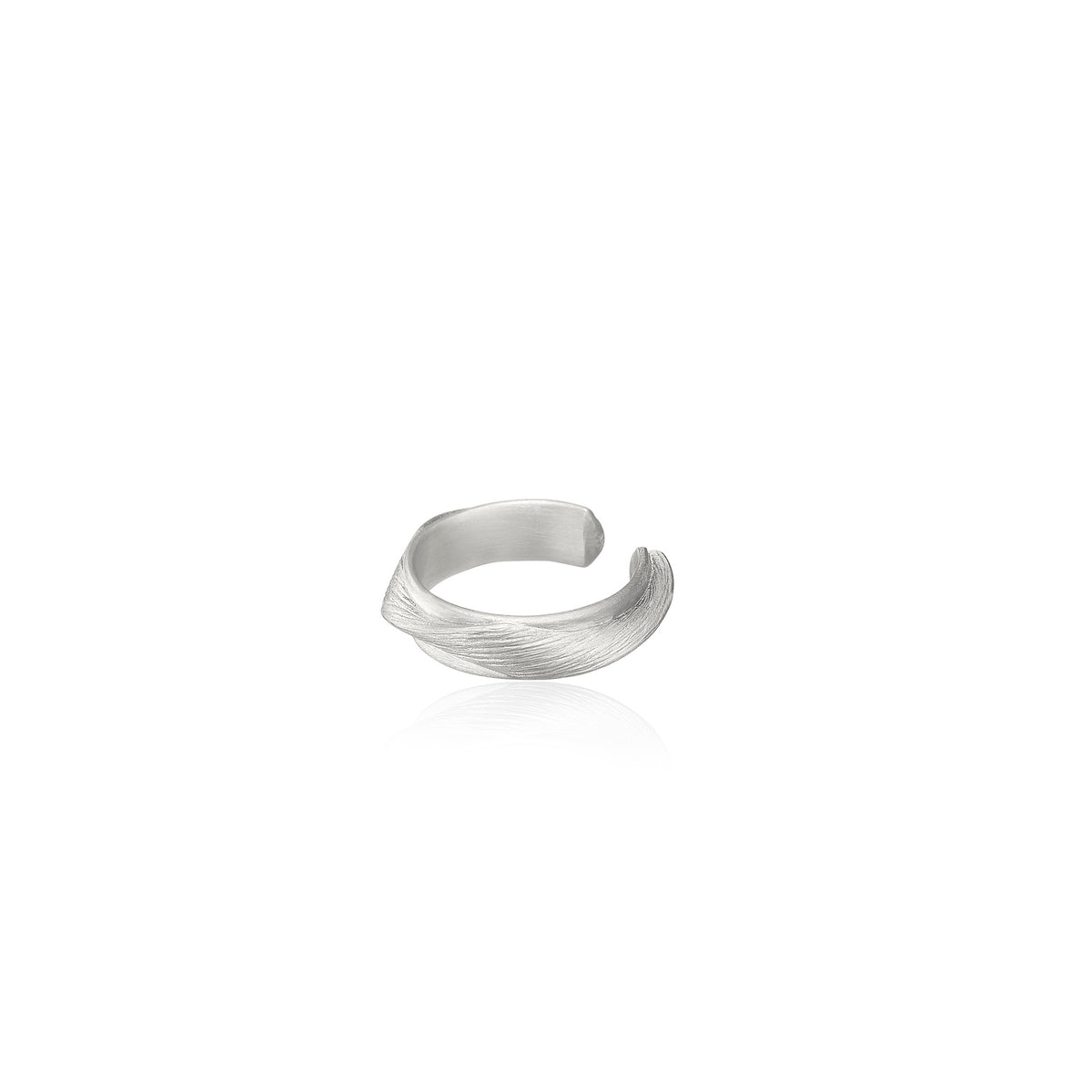 Vega Relief Silver Ear cuff