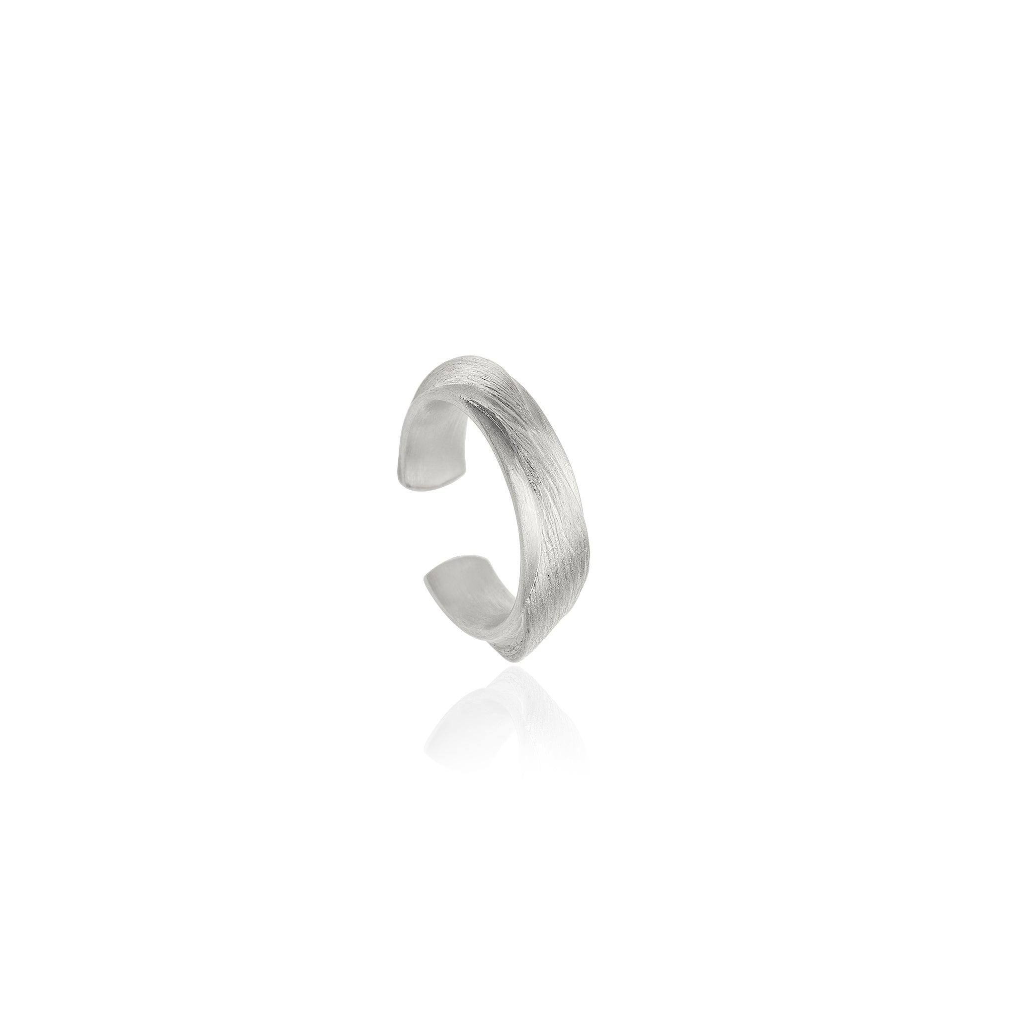 Vega Relief Silver Ear cuff