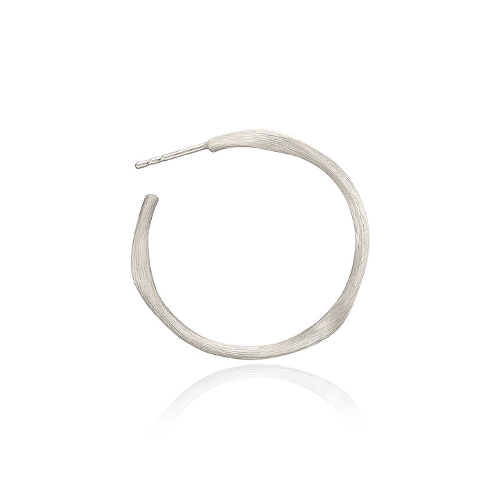 Large Vega Silver Hoops