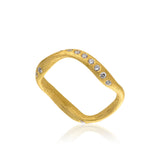 Vega 18K Gold Ring w. Diamonds