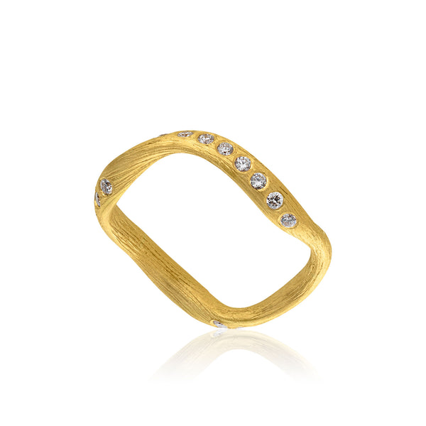 Vega 18K Guld Ring m. Diamanter