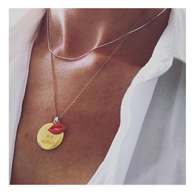 Kiss Kiss Bang Bang Gold Plated Necklace