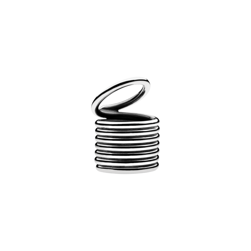 Viper Barrel Ring Silver