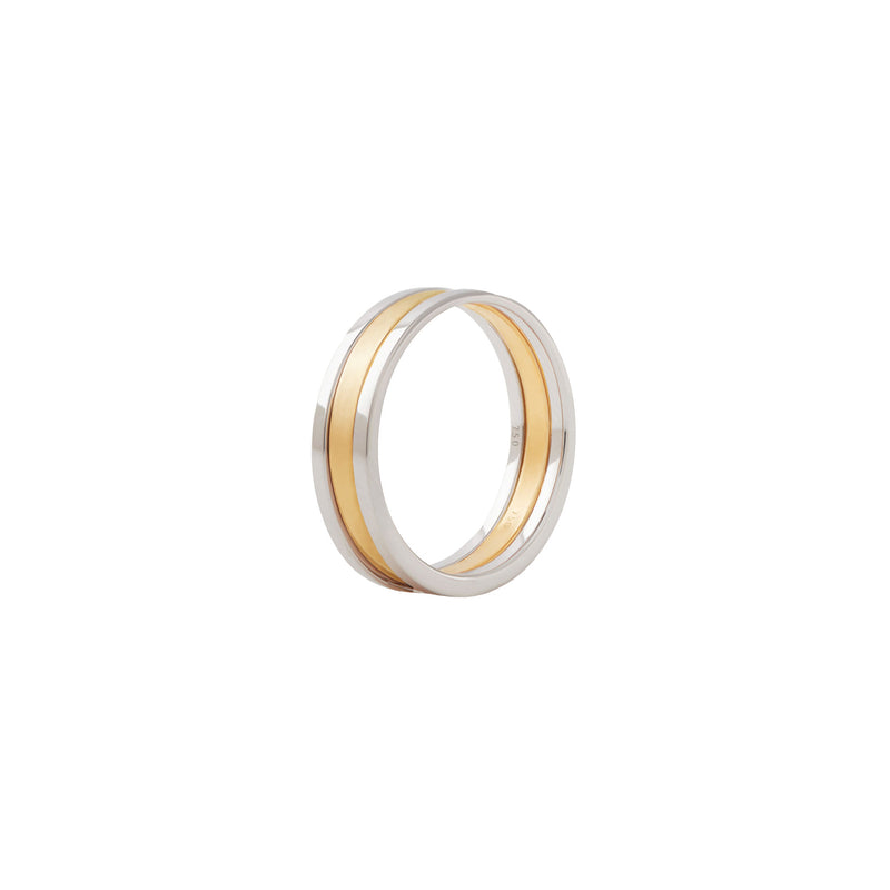 Unisex We 18K Whitegold & Gold Ring