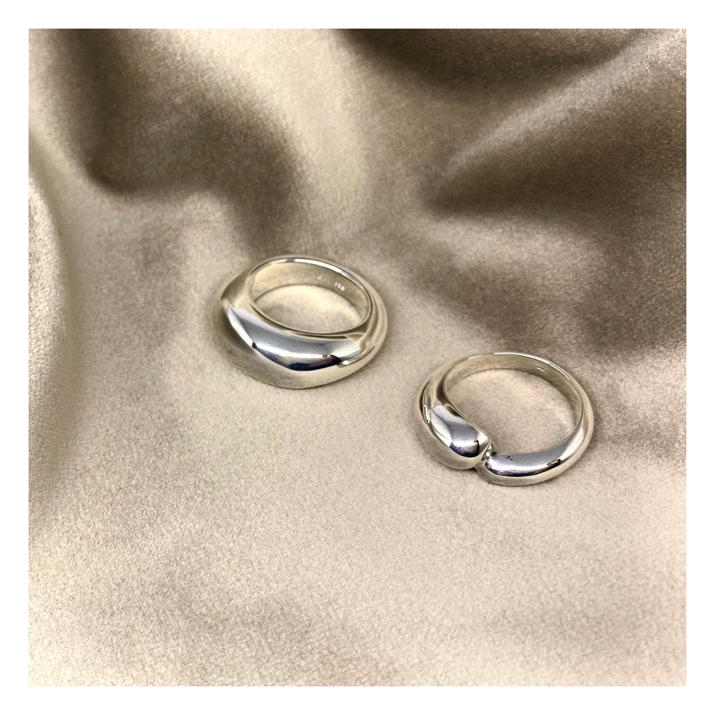 Moonlit Orbit Silver Ring