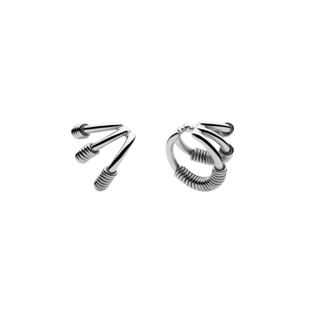 Wire Spine Ear Cuffs Sølv