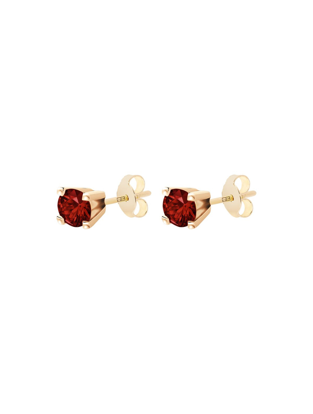 Your Way N°4 18K Gold Studs w. Garnet