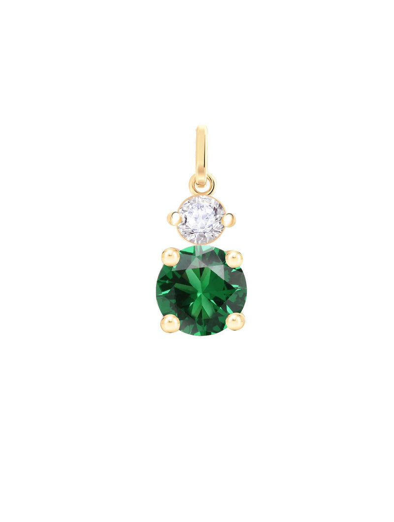 Your Way N°3 18K Gold Pendant w. Emerald & Diamond